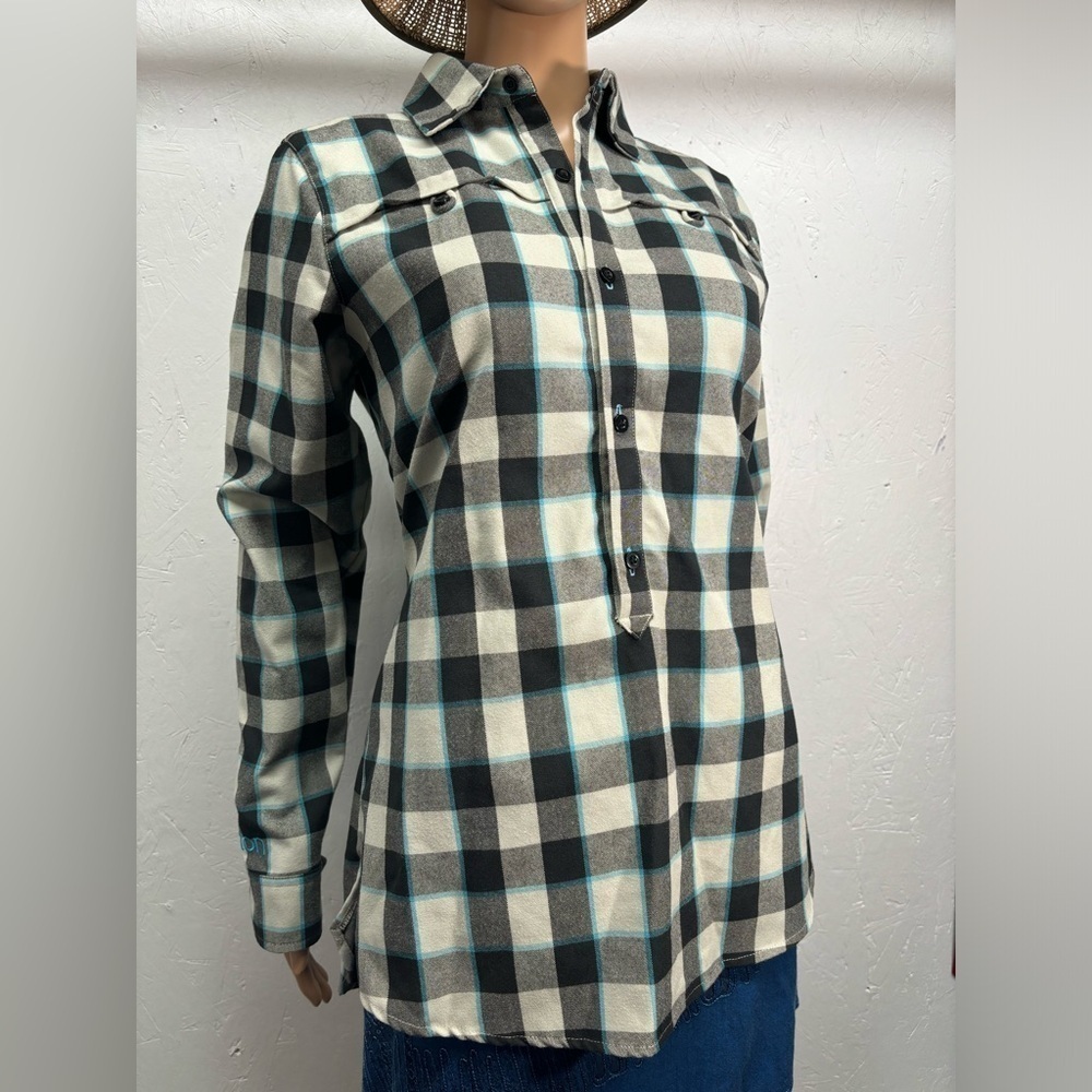 Burton dry ride cool flavours plaid pullover shirt